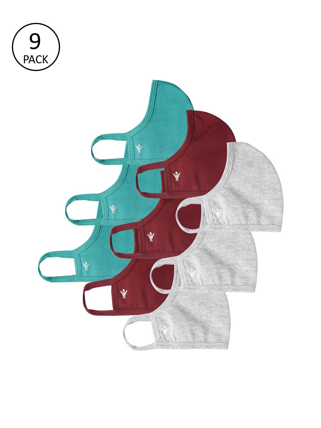 

Ramraj Pack Of 9 Assorted 3-Ply Flexible Reusable Cotton Cloth Face Masks