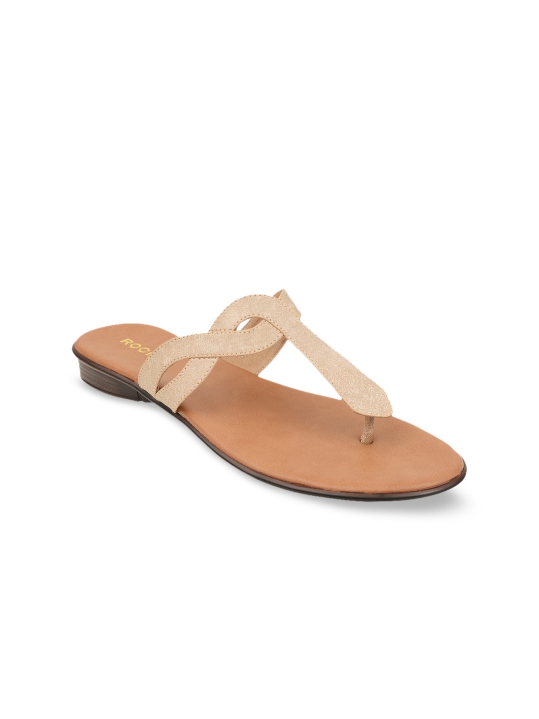 

Rocia Women Beige Flats T-Strap Flats