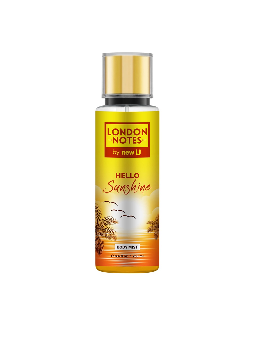 

NewU Men London Notes Hello Sunshine Body Mist 250 ml, Yellow