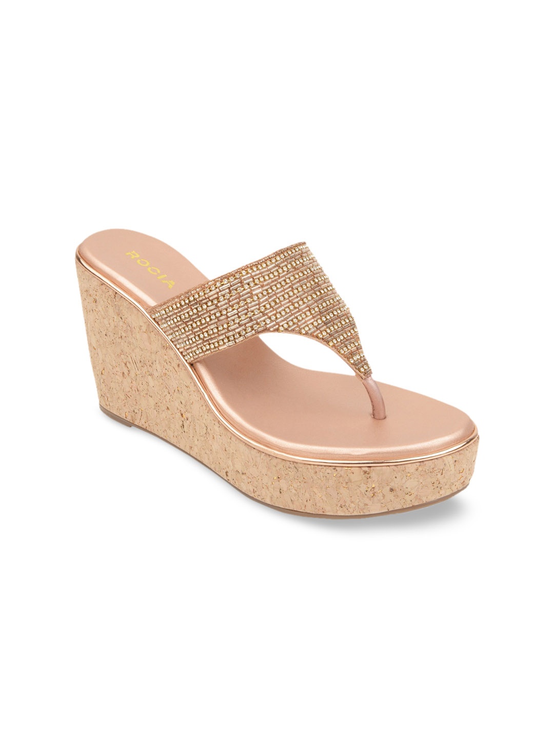 

Rocia Women Gold-Toned Embellished Sandals