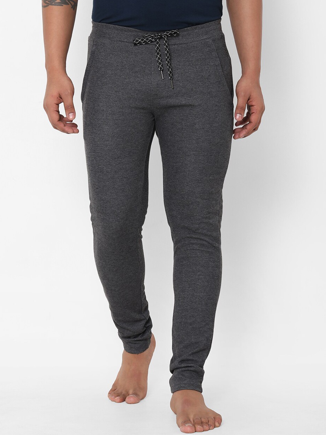

Sweet Dreams Men Charcoal Grey Solid Lounge Pants