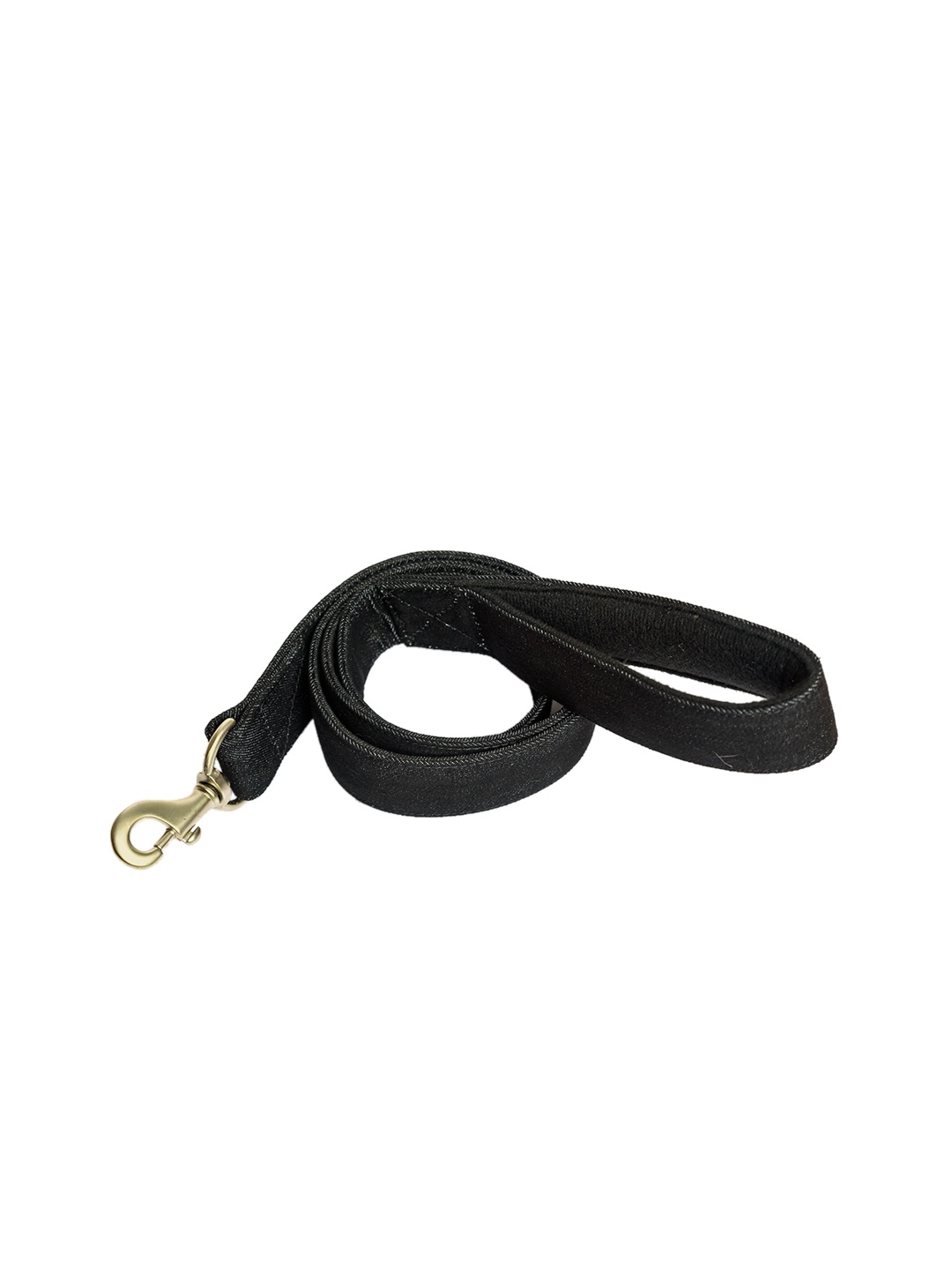 

PETWALE Black Solid Padded Handle Pet Leash