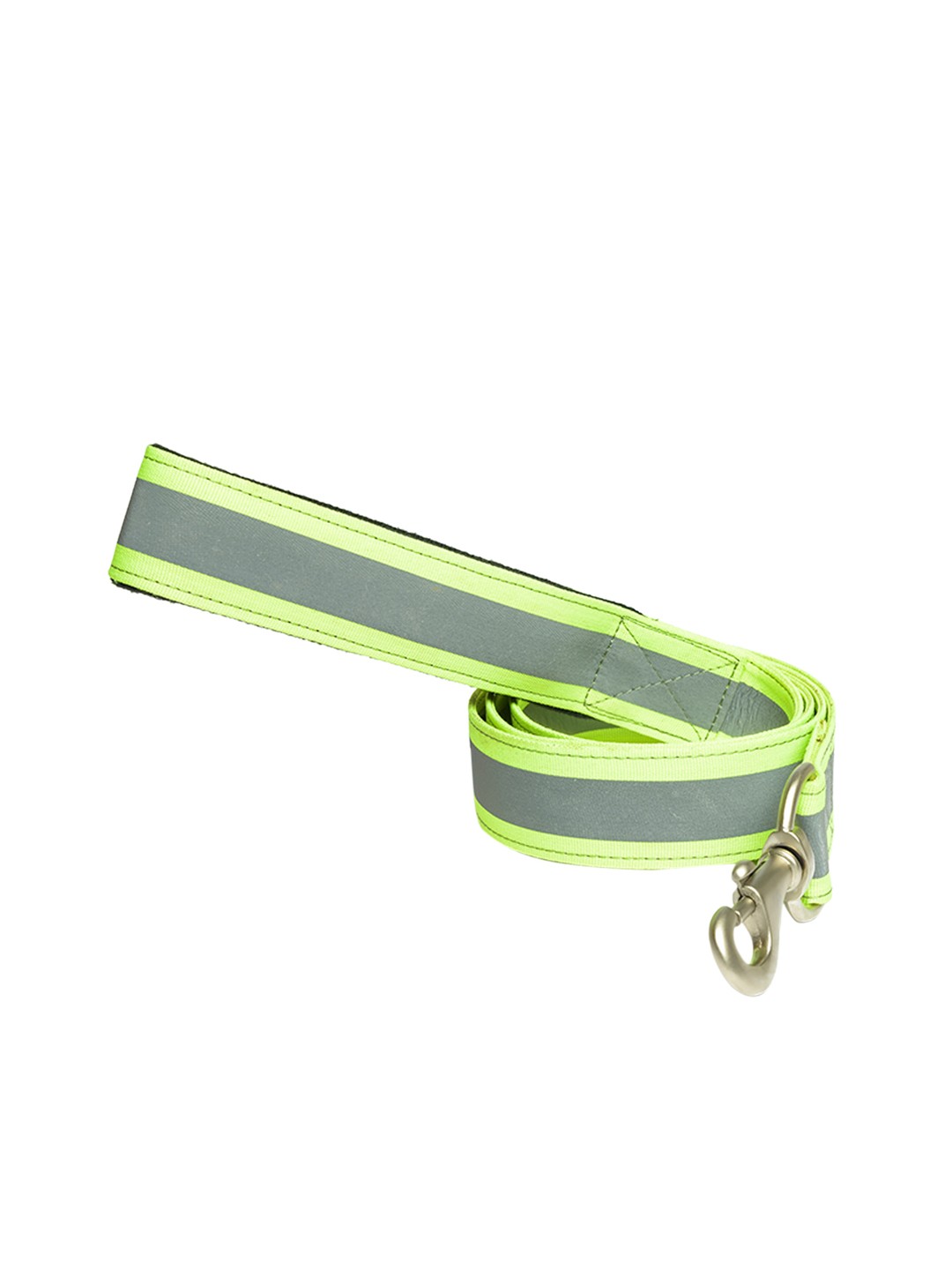 

PETWALE Green & Grey Striped Reflective Padded Pet Leash