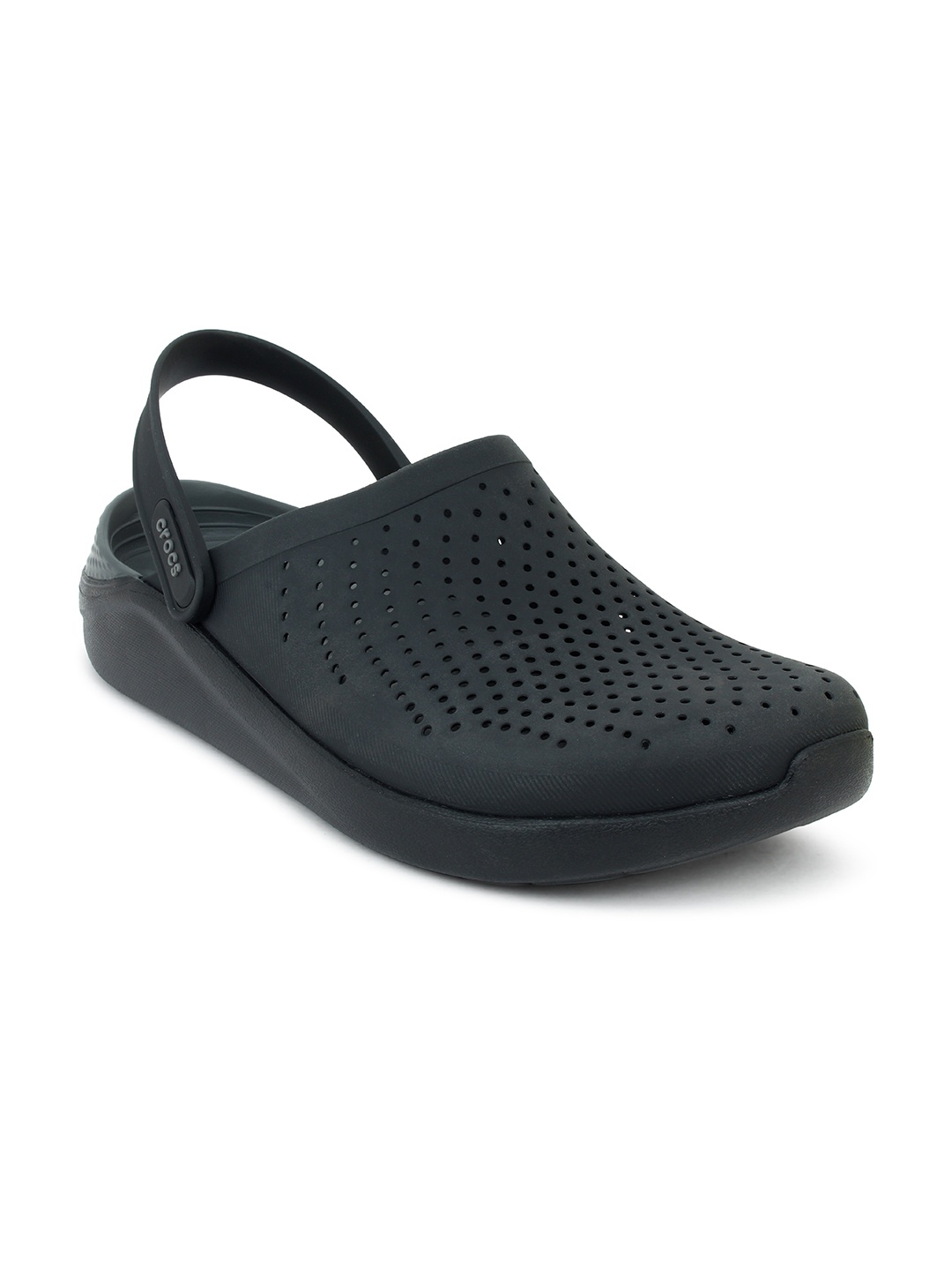 

Crocs Unisex Black & Grey Solid Clogs