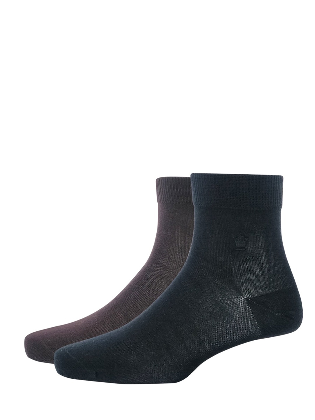 

Louis Philippe Men Pack Of 2 Solid Above Ankle-Length Socks, Black