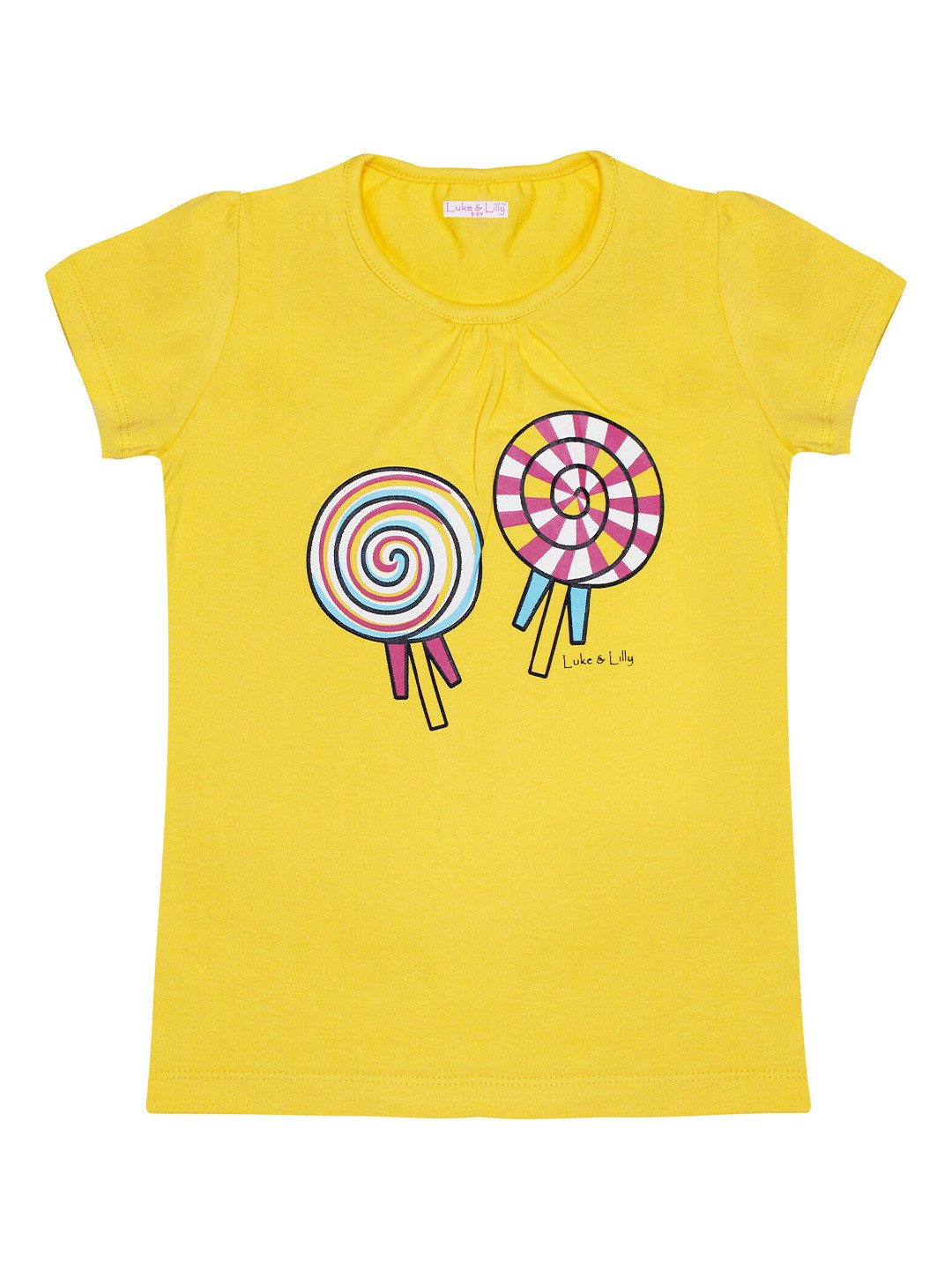 

Luke & Lilly Girls Multicoloured Printed Round Neck T-shirt, Multi