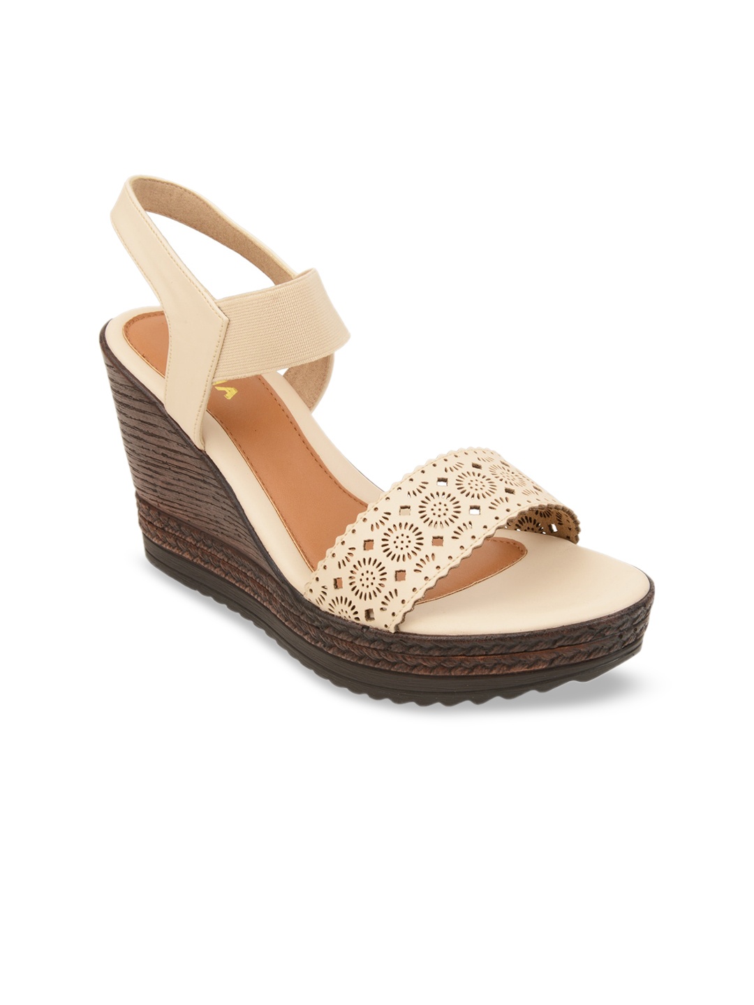 

Rocia Women Beige Textured Sandals