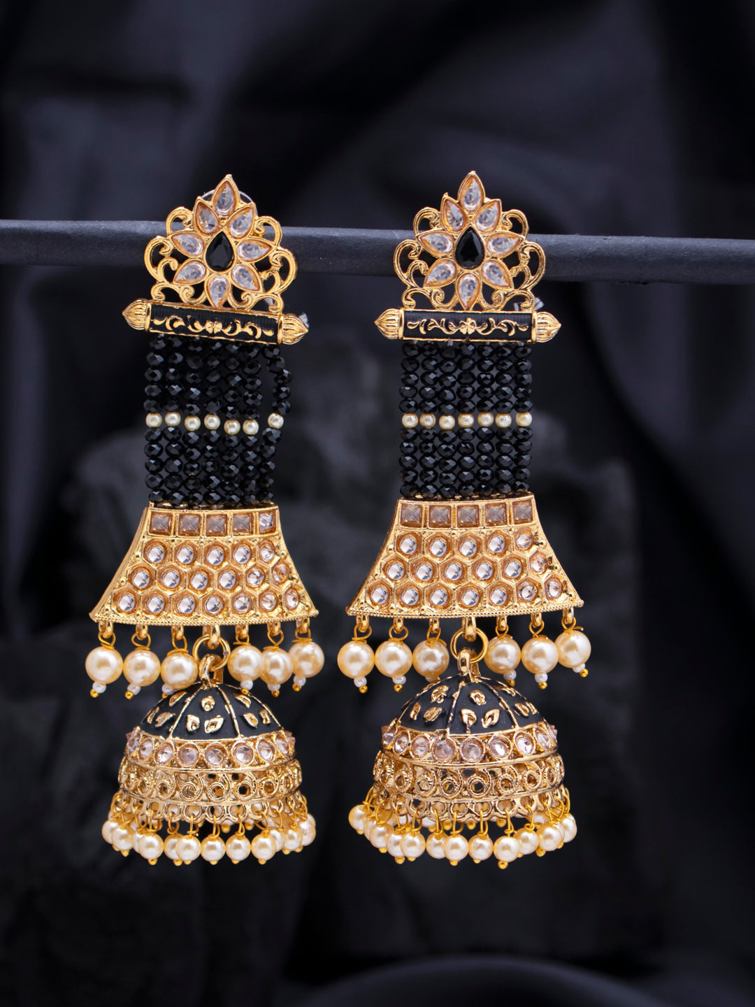

Sukkhi Grey Contemporary Jhumkas