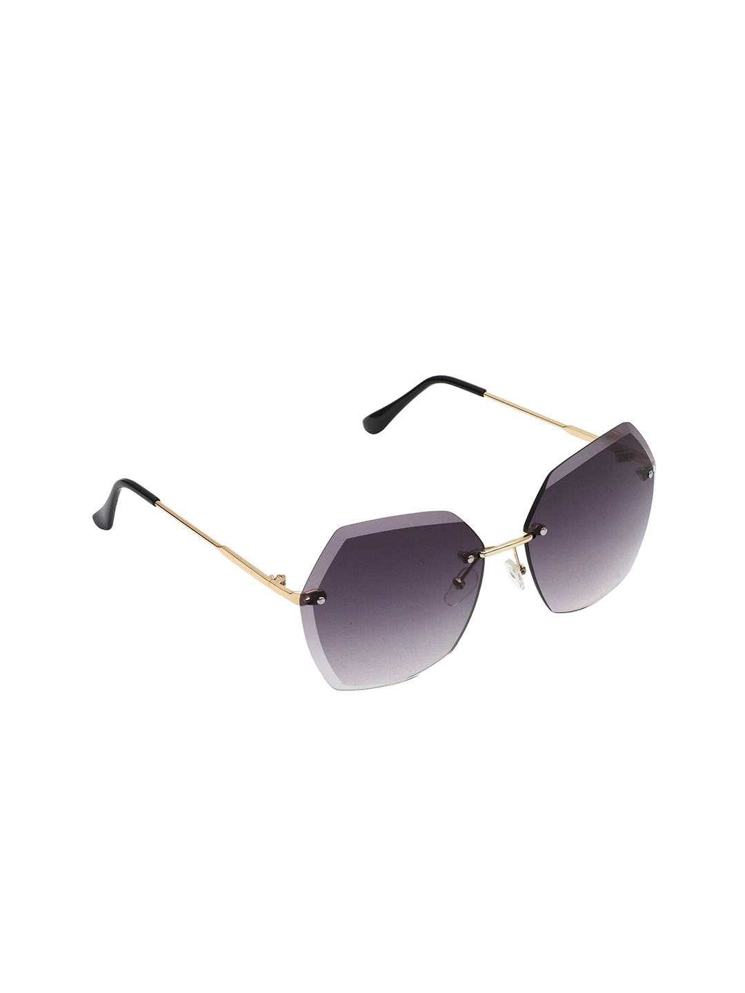 

Floyd Women Grey Lens & Gold-Toned Rectangle Sunglasses with UV Protected Lens RL2