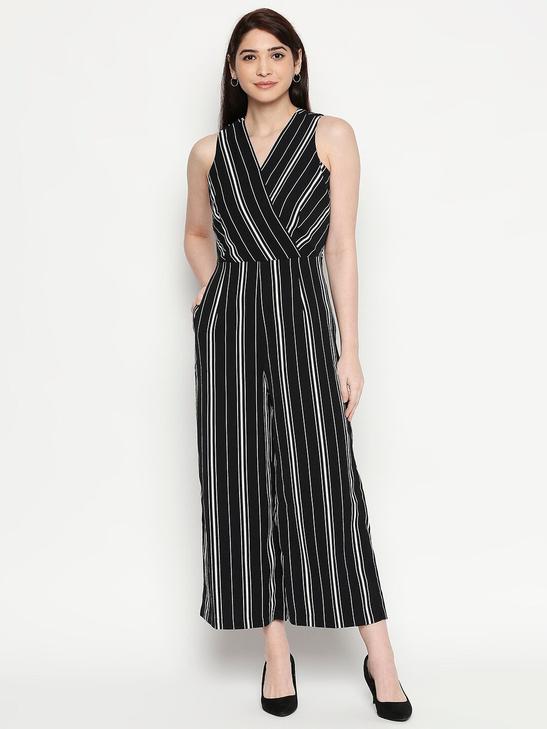 

Annabelle by Pantaloons Women Black Striped