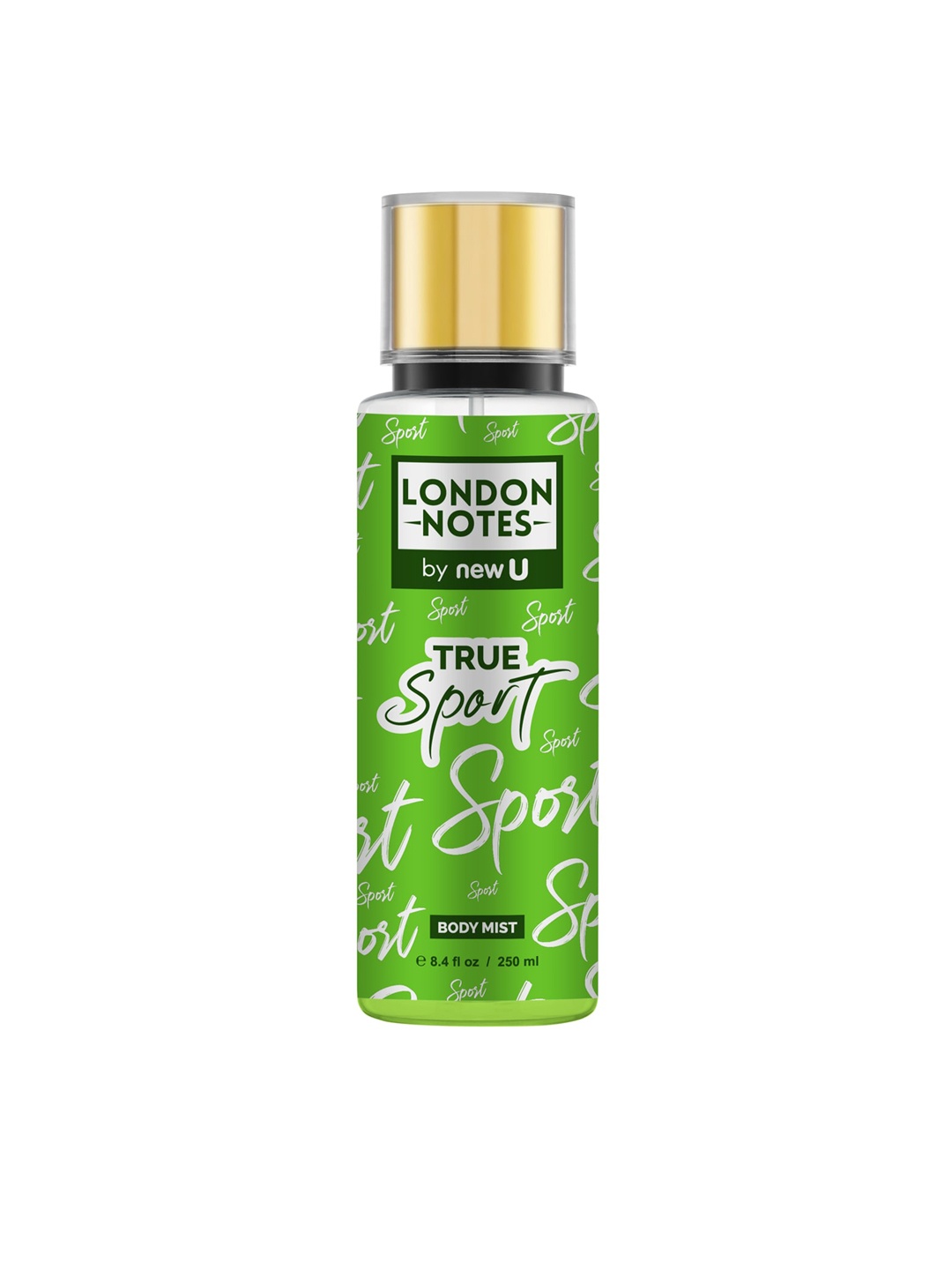 NewU Men London Notes True Sport Body Mist 250 ml, Green
