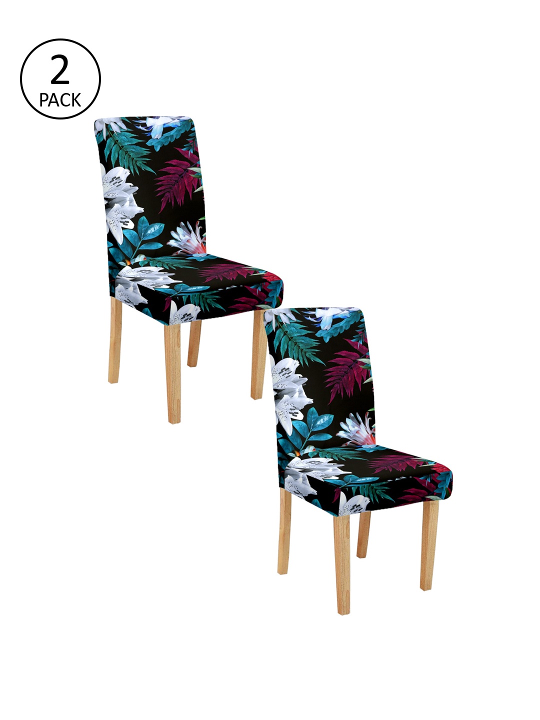 

Cortina Set Of 2 Multicoloured Printed Chair Covers, Multi