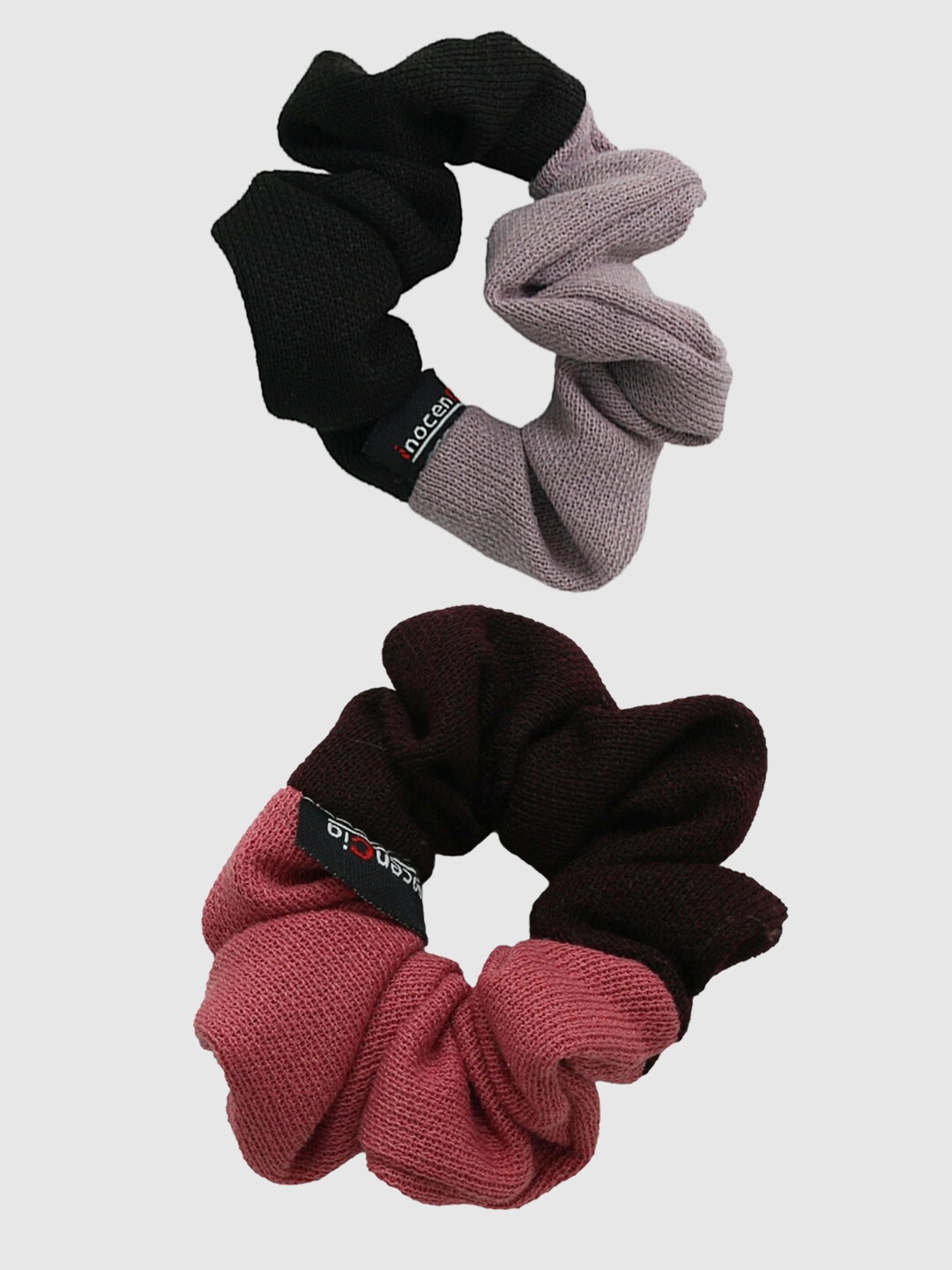 

inocenCia Women Pink & Black Set of 2 Ponytail Holders