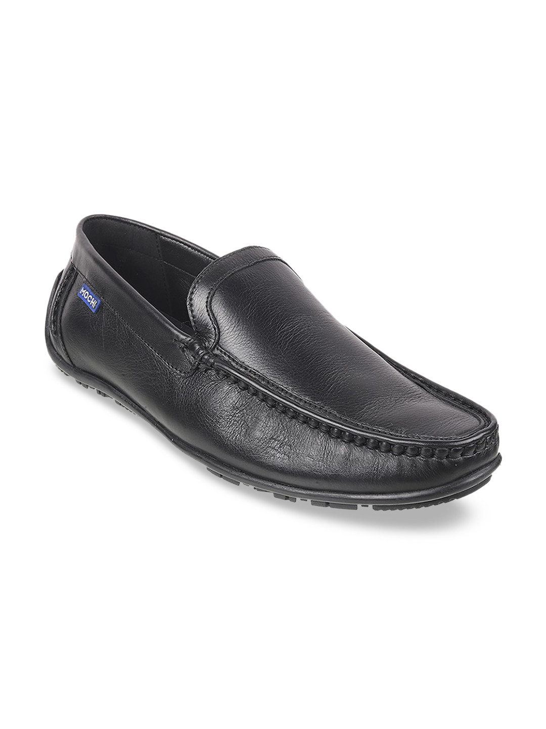 

Mochi Men Black Leather Loafers