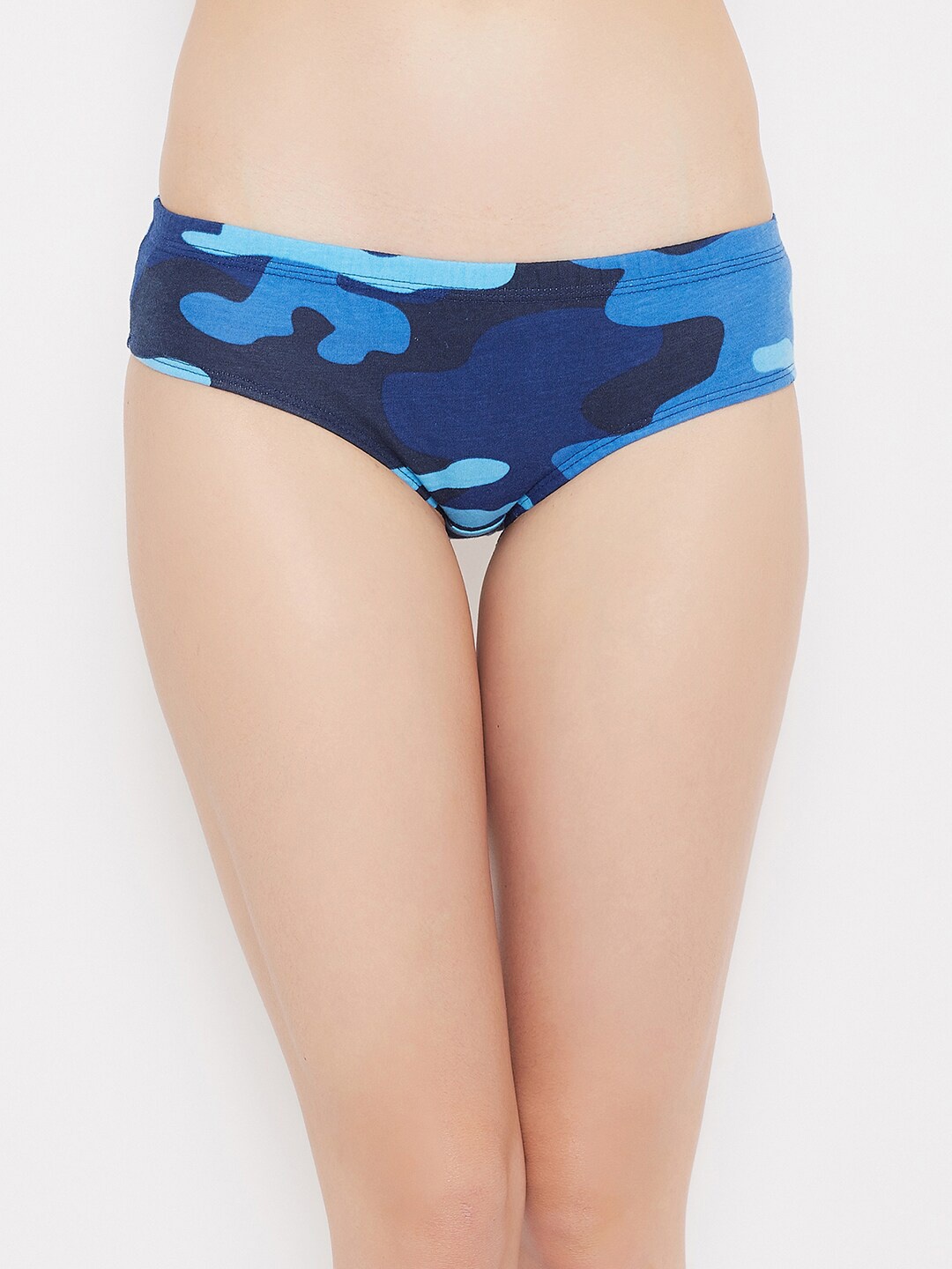 

Clovia Women Blue Printed Cotton Hipster Briefs PN3076K033
