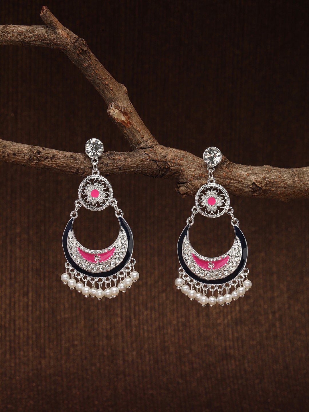 

Accessorize Silver-Toned Contemporary Chandbalis