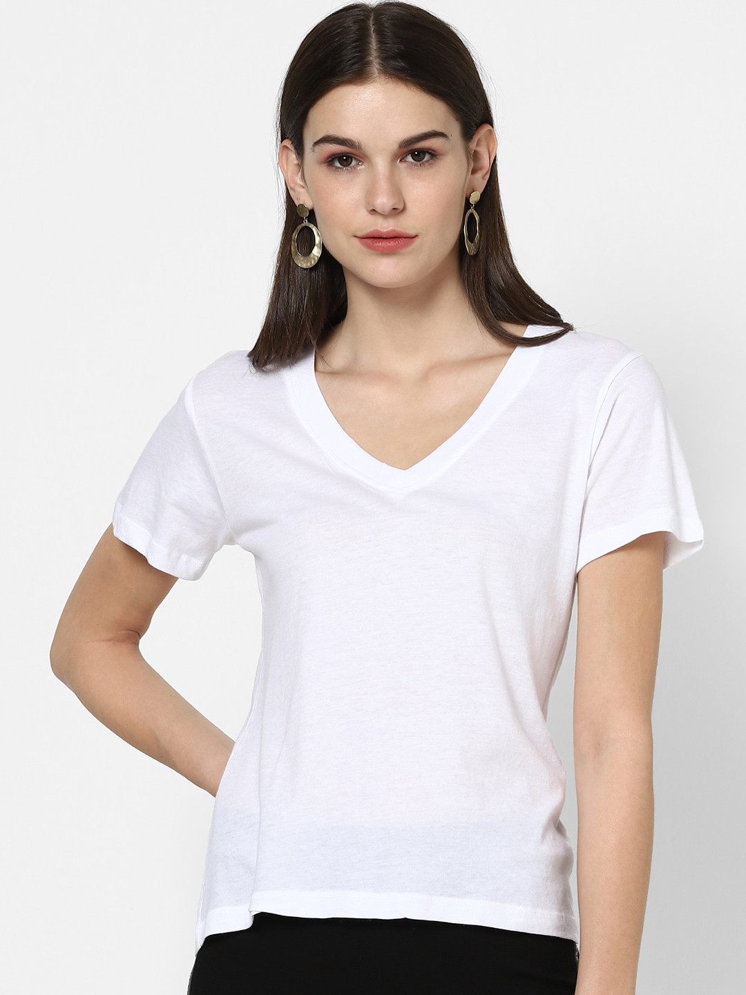 

FOREVER 21 White Slim Regular Top