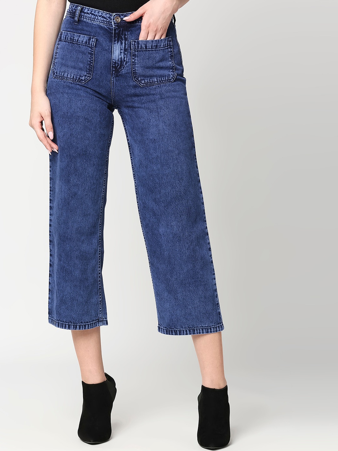 

High Star Women Blue Straight Fit Jeans