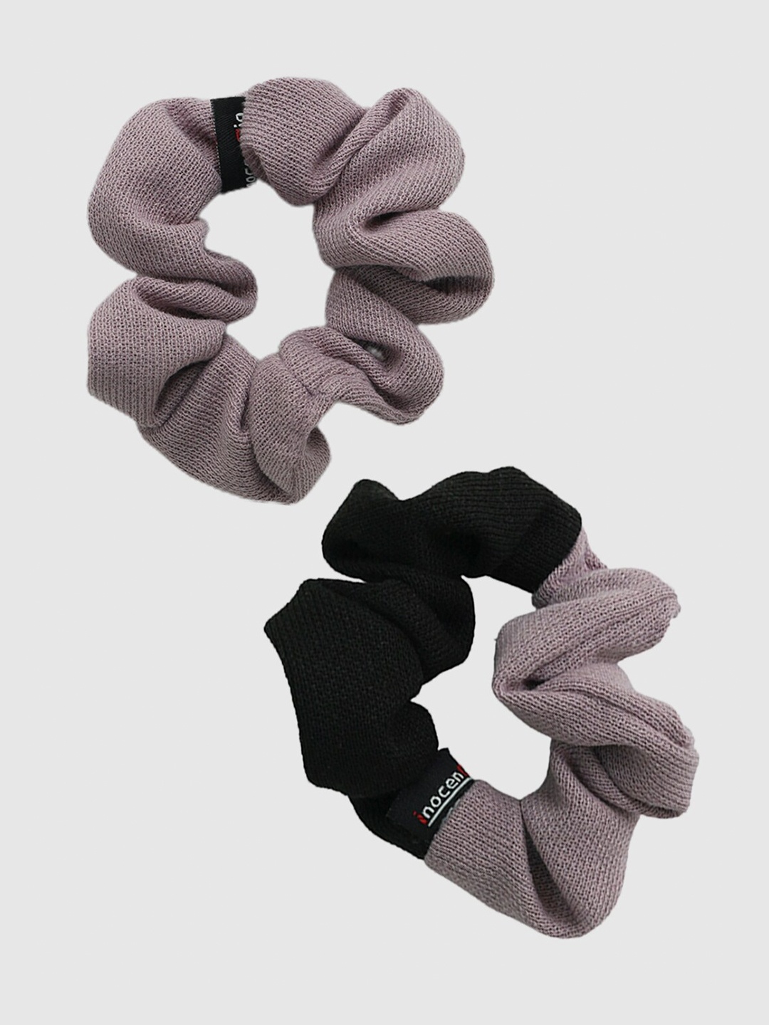 

inocenCia Women Pack of 2 Multicolor Scrunchies, Grey