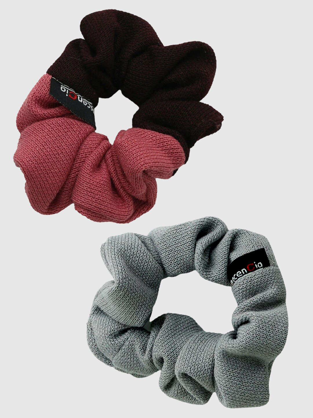 

inocenCia Women Multi Coloured Pack of 2 Scrunchies, Grey