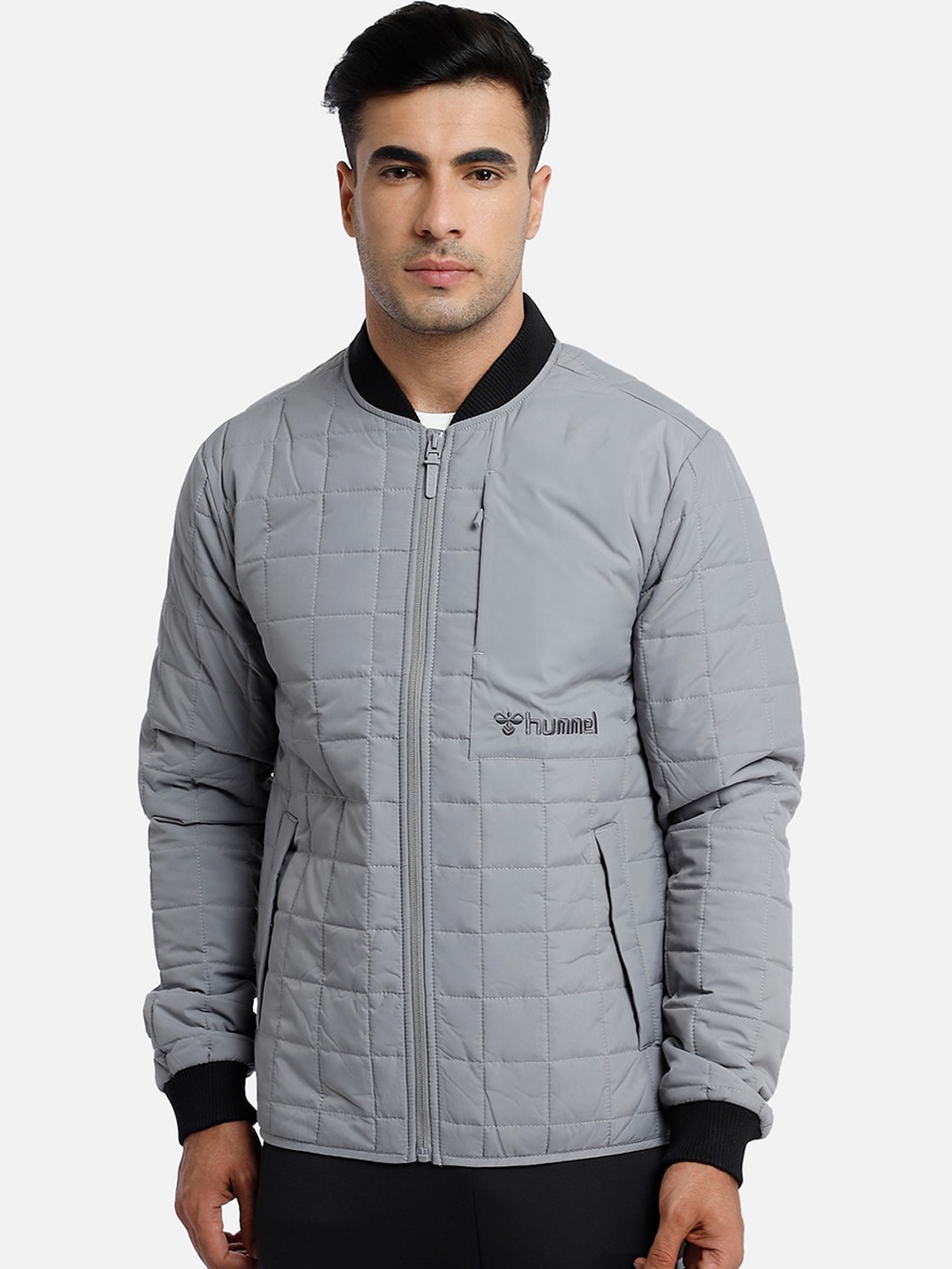 

hummel Men Grey Quilted Jacket