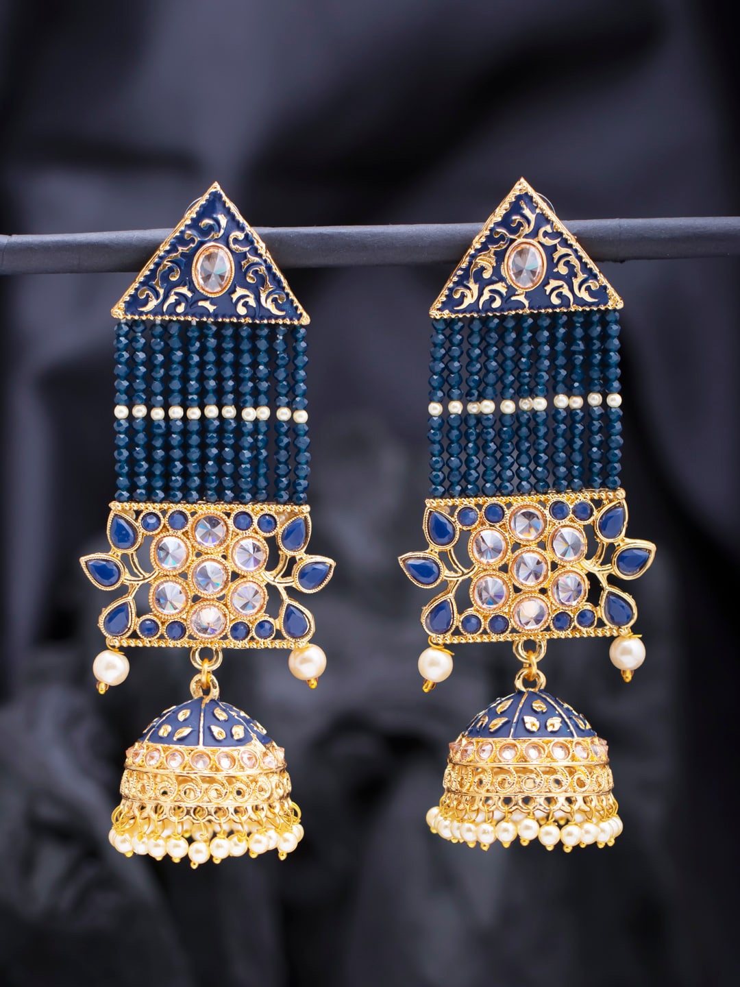 

Sukkhi Blue Contemporary Jhumkas