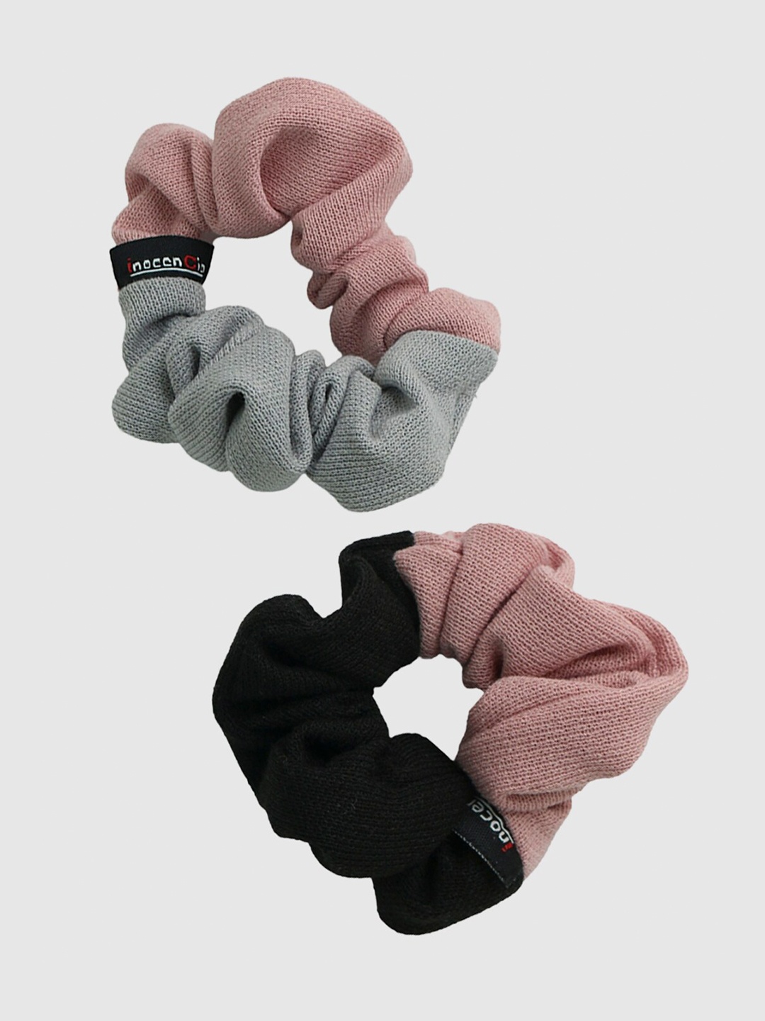 

inocenCia Women Black & Pink Set of 2 Ponytail Holders