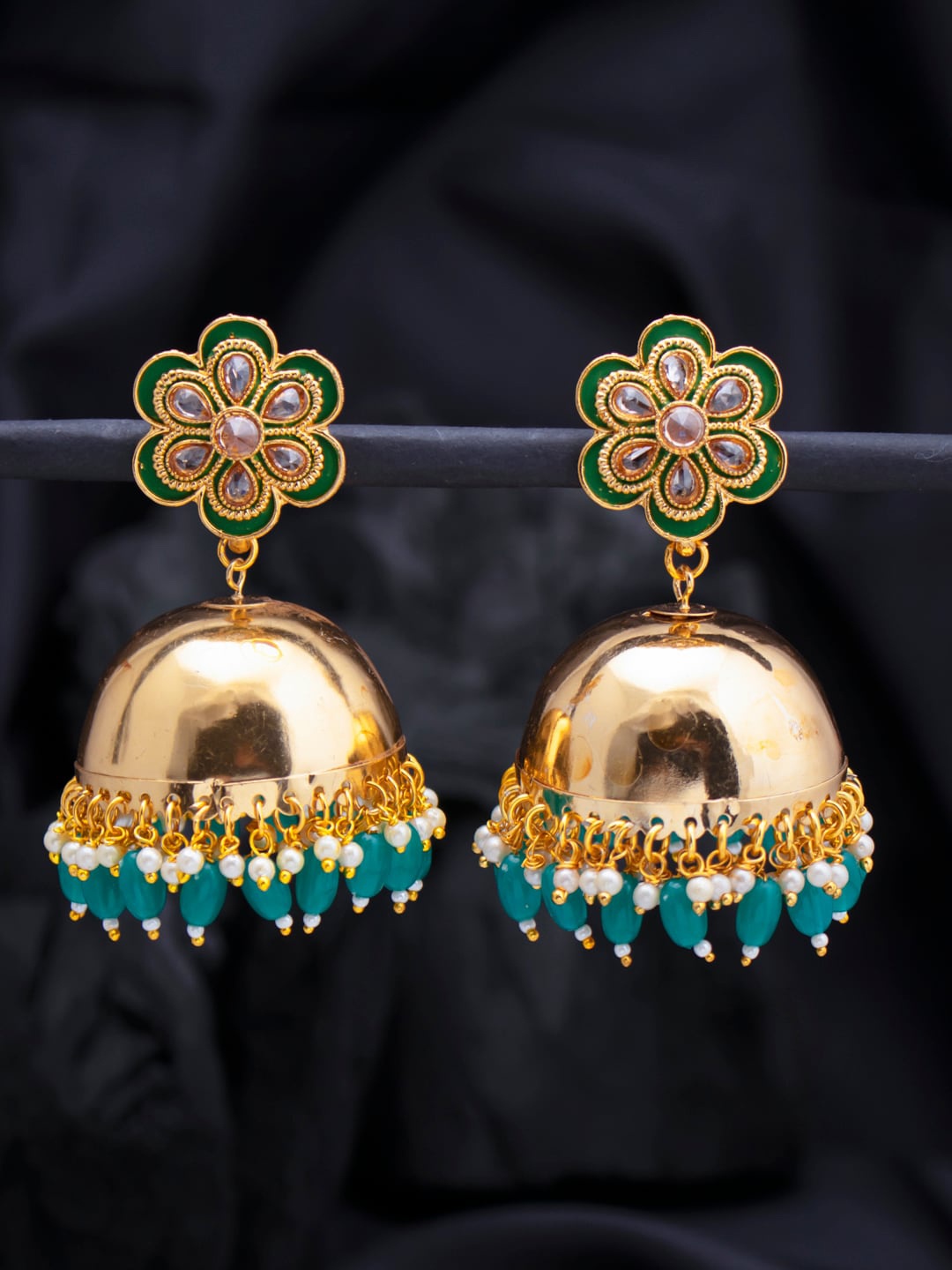 

Sukkhi Blue Contemporary Jhumkas
