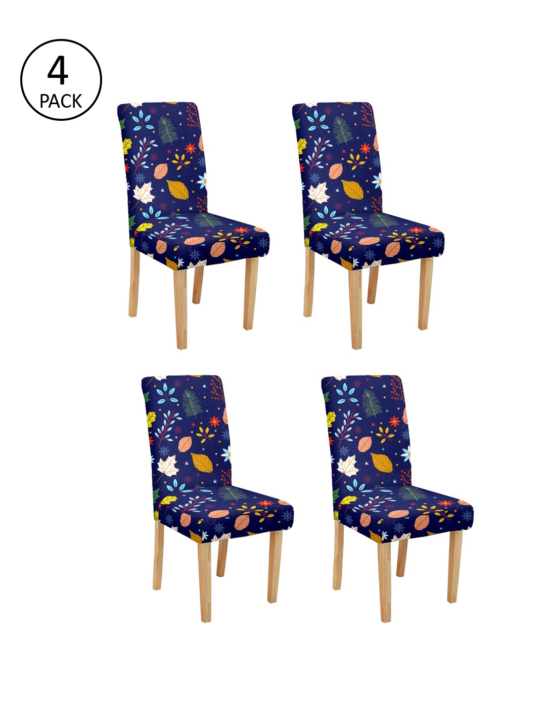 

Cortina Set Of 4 Multicoloured Printed Chair Covers, Multi