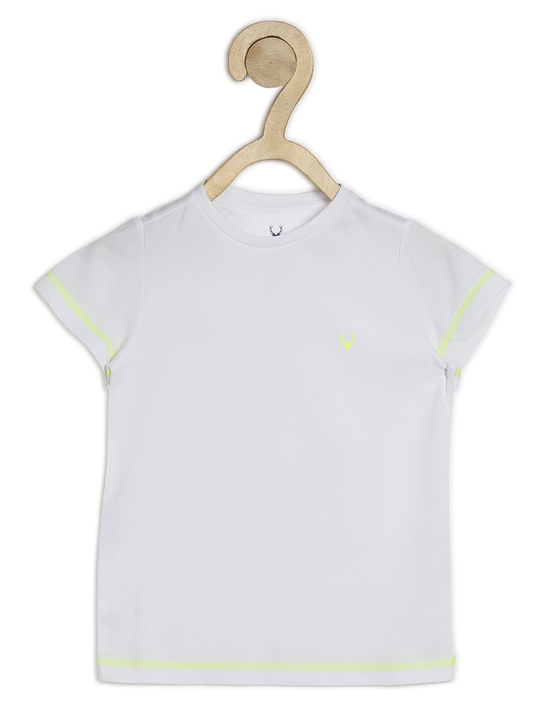 

Allen Solly Junior Boys White Solid Round Neck T-shirt