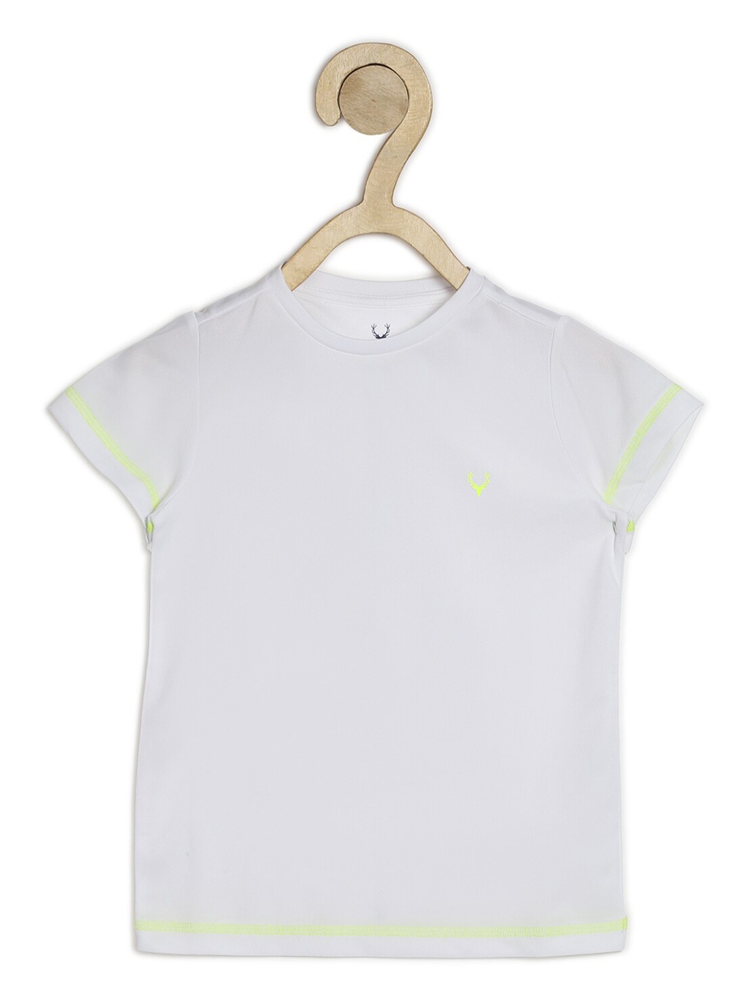 

Allen Solly Junior Boys White Solid Round Neck T-shirt
