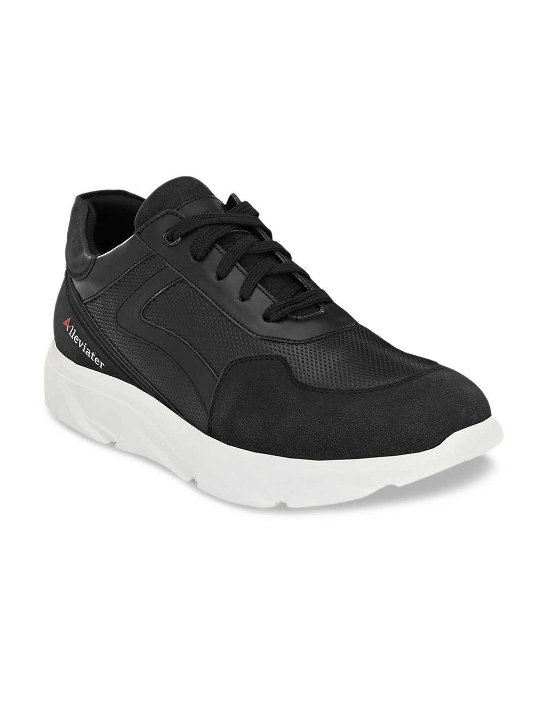 Alleviater Men Black Solid Sneakers
