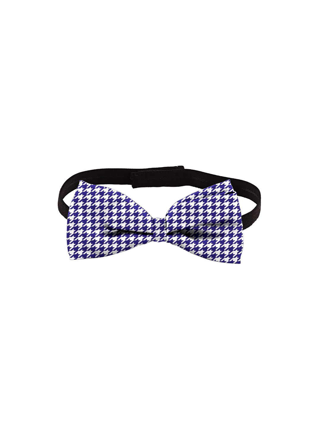 

Blacksmith Men Blue & White Houndtooth Printed 100% Satin Accessory Gift Set
