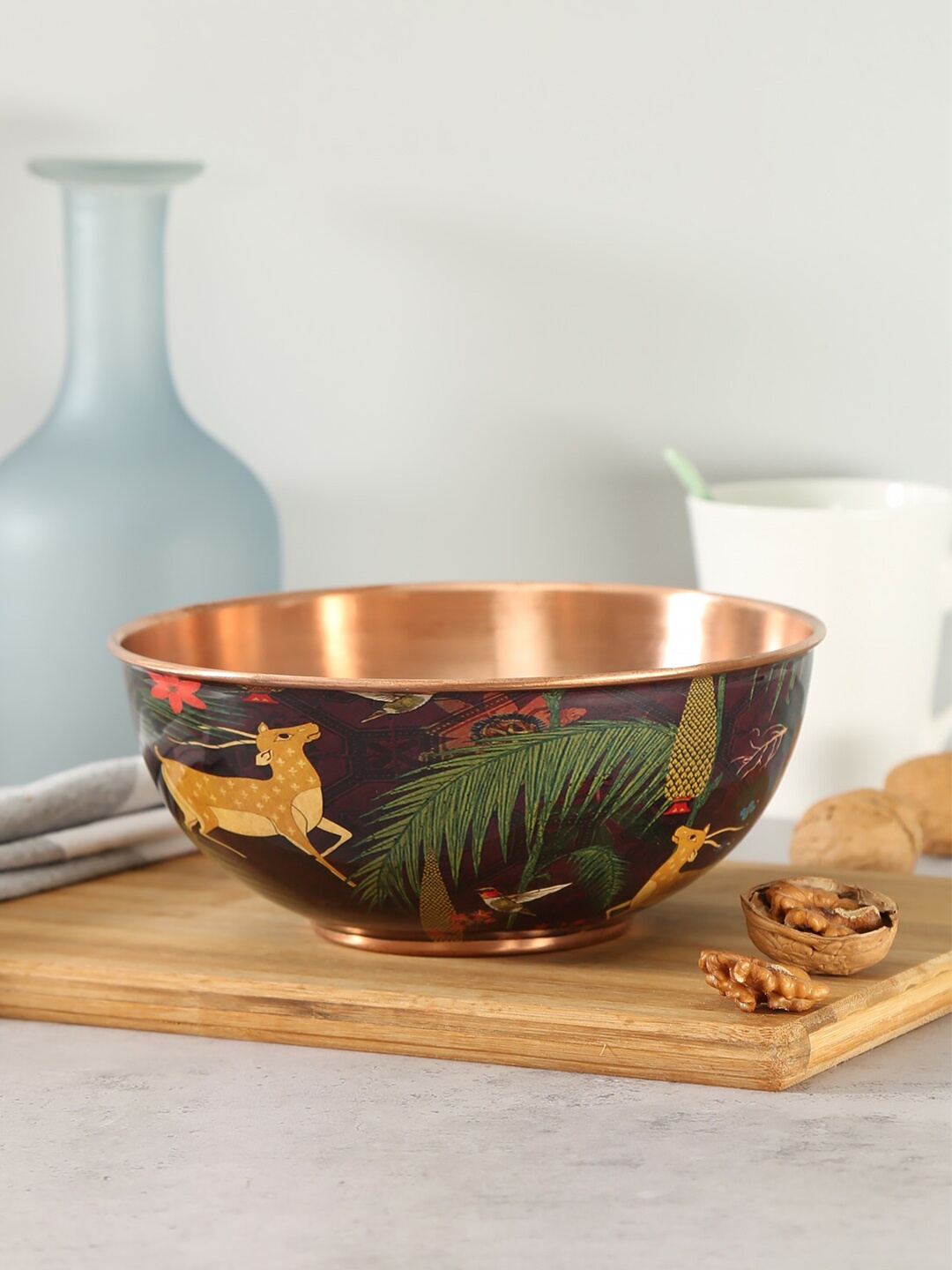 

India Circus by Krsnaa Mehta Forest Fetish Copper Bowl