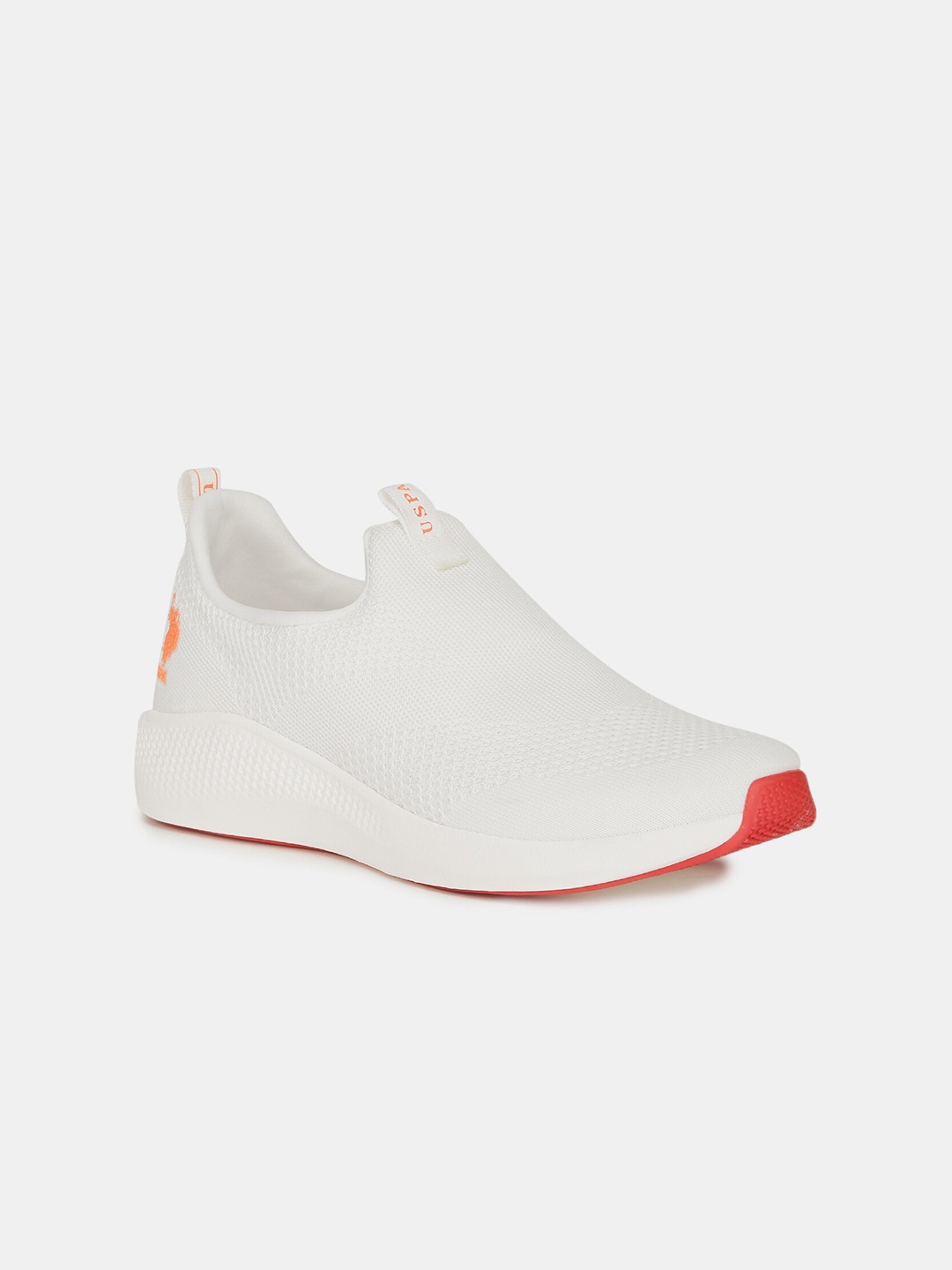 

U.S. Polo Assn. Men Off-White Textile Walking Shoes