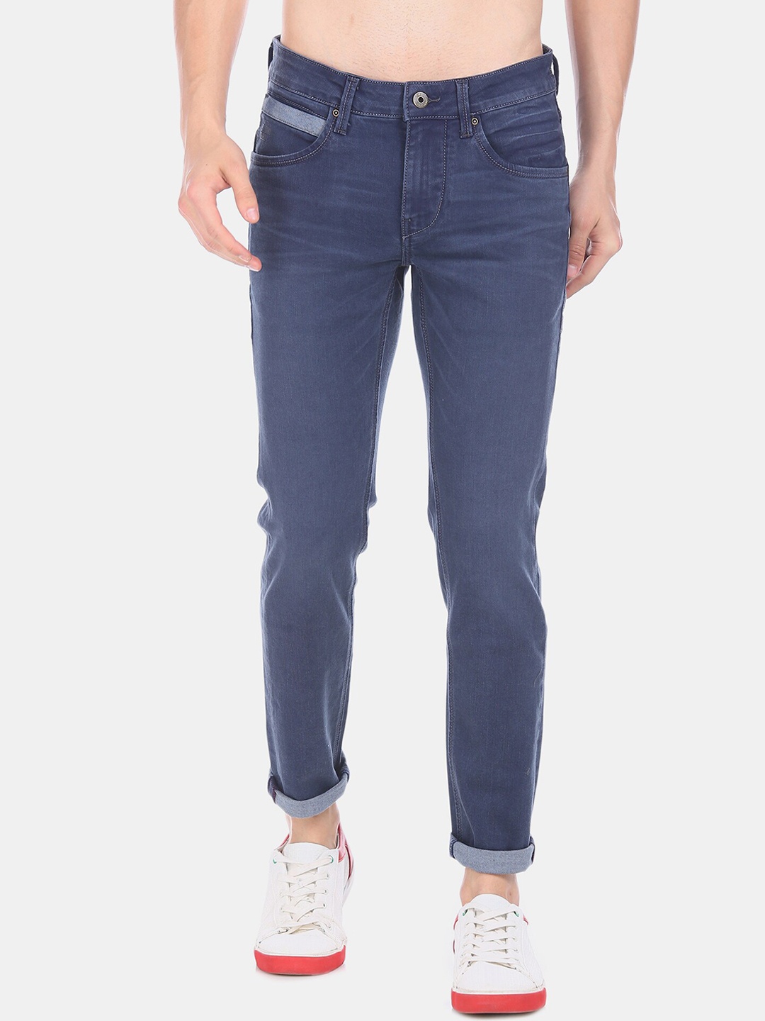 

Flying Machine Men Blue Jackson Slim Fit Low-Rise Stretchable Jeans