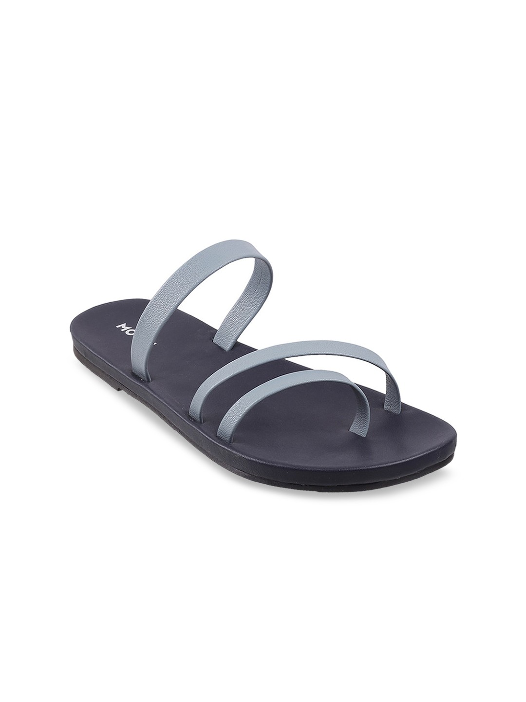 

Mochi Women Blue Flats One Toe Flats