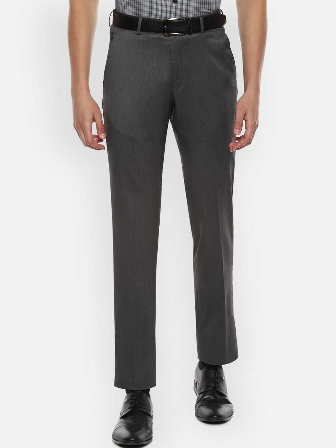 

Louis Philippe Men Grey Slim Fit Formal Trousers