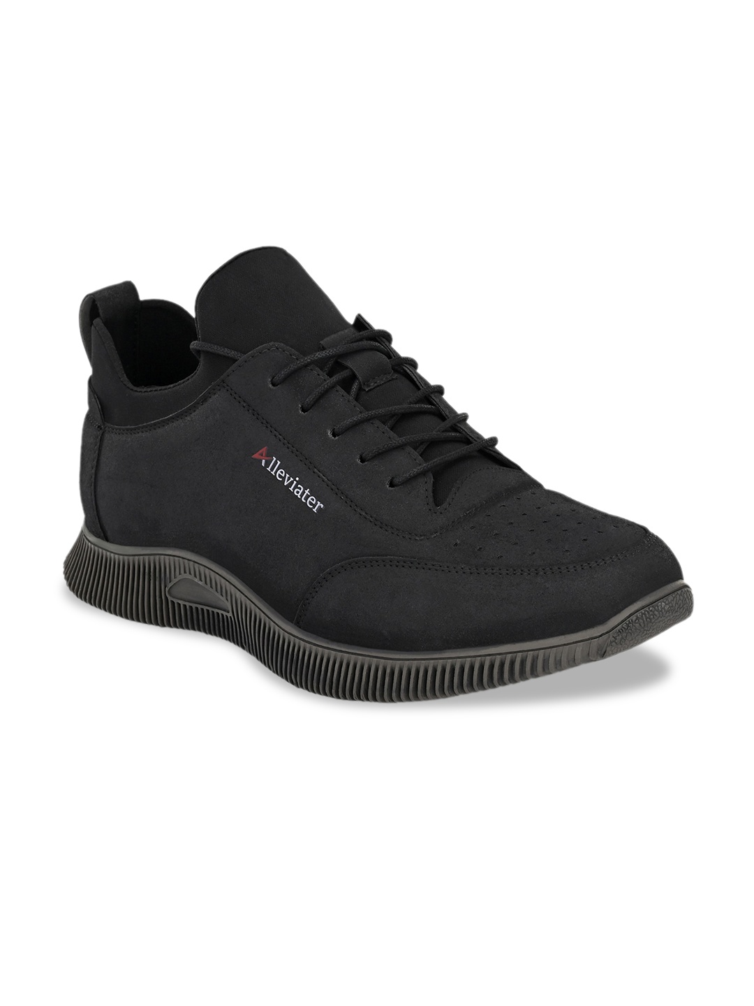 

Alleviater Men Black Solid Sneakers