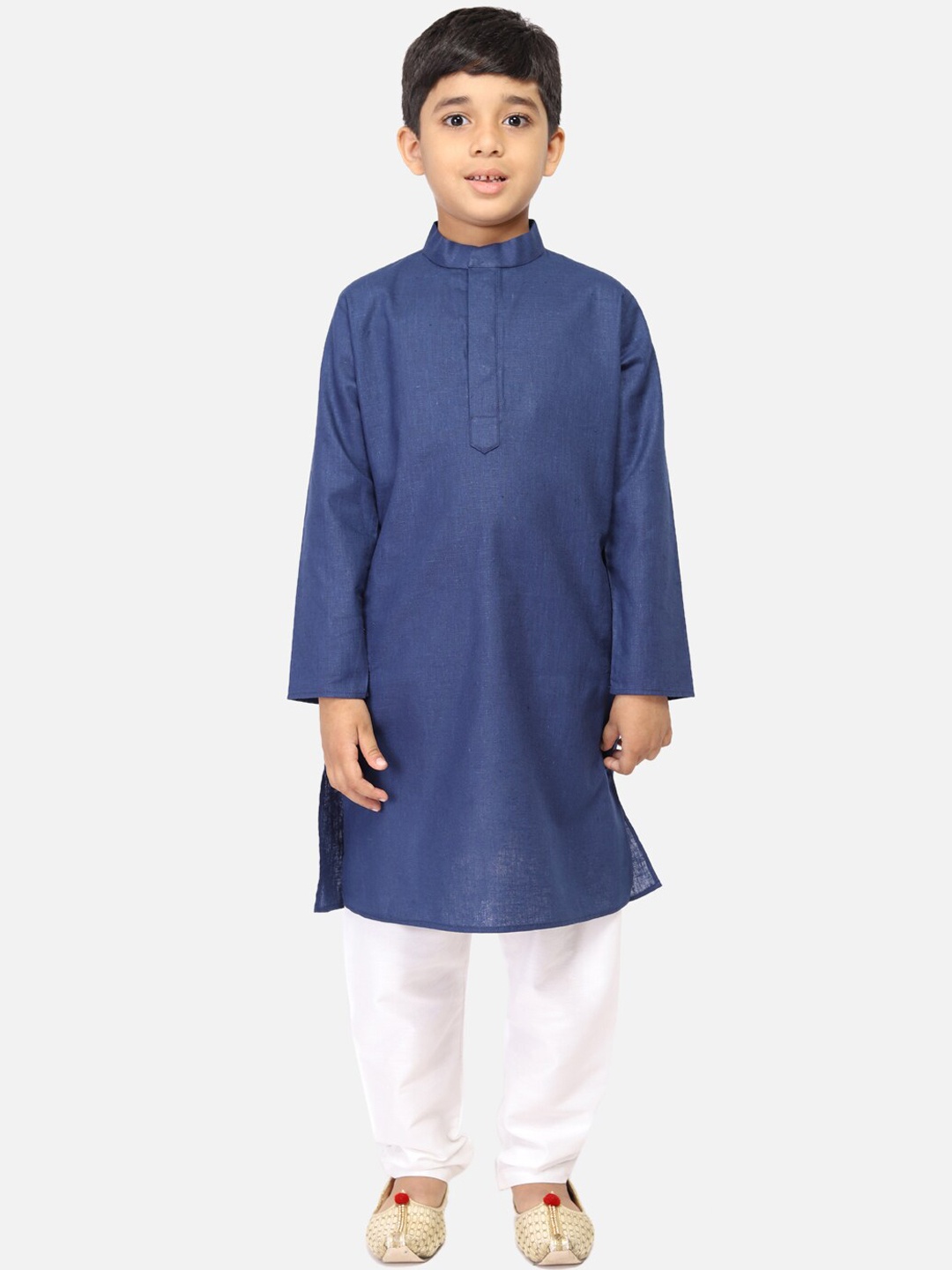 

TABARD Boys Blue Kurta and Nehru Jacket set