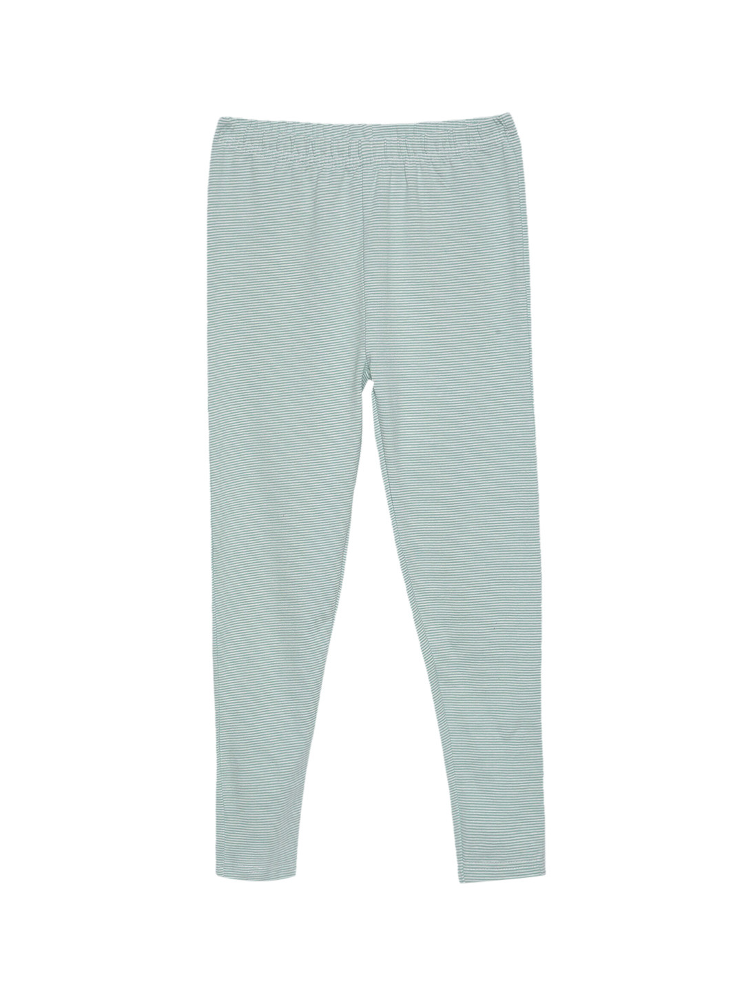 

ZION Girls Green Striped Ankle -Length Leggings