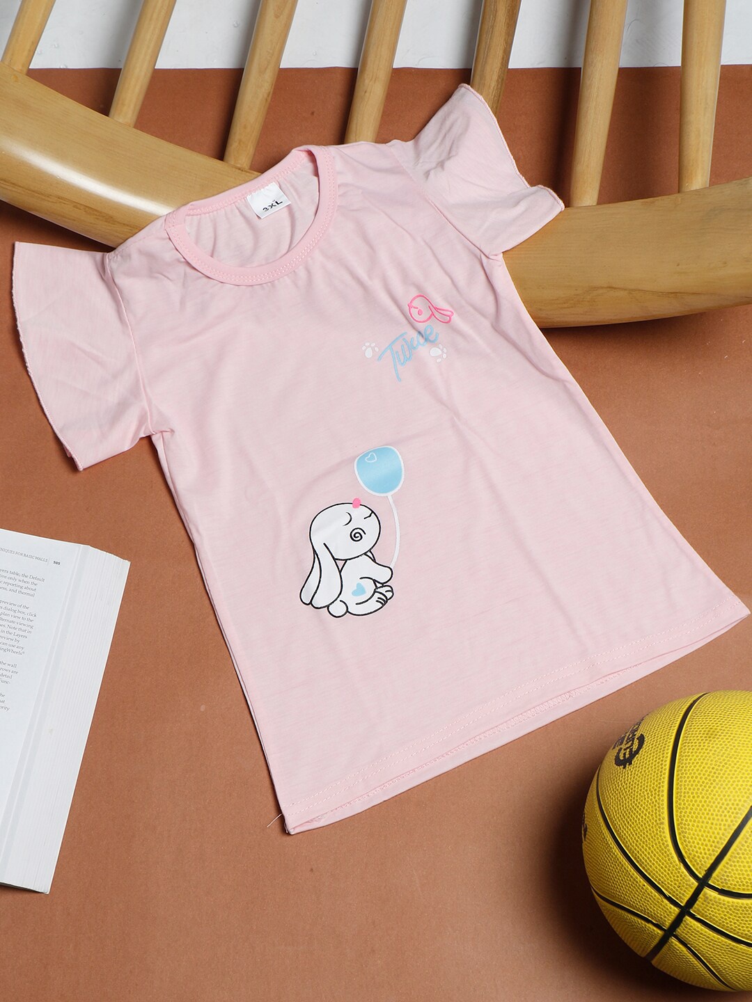 

PASSION PETALS Girls Pink Printed Top