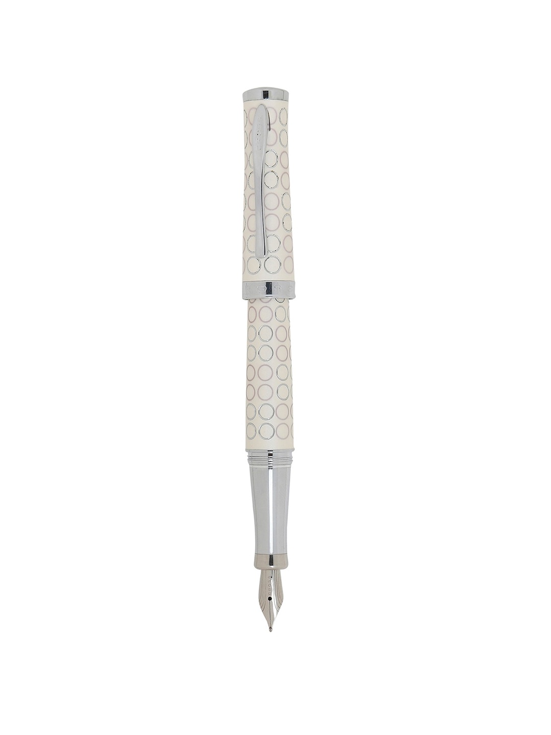 

Cross Unisex Rhodium Sauvage Forever Pearl Ivory Fountain Pen, Off white