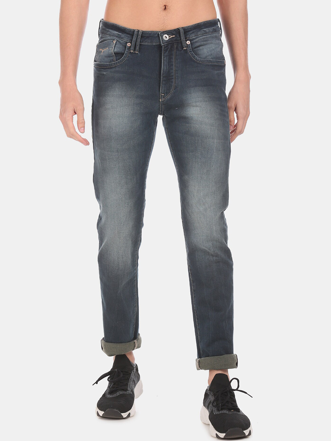 

Flying Machine Men Blue Micheal Slim Fit Light Fade Stretchable Jeans