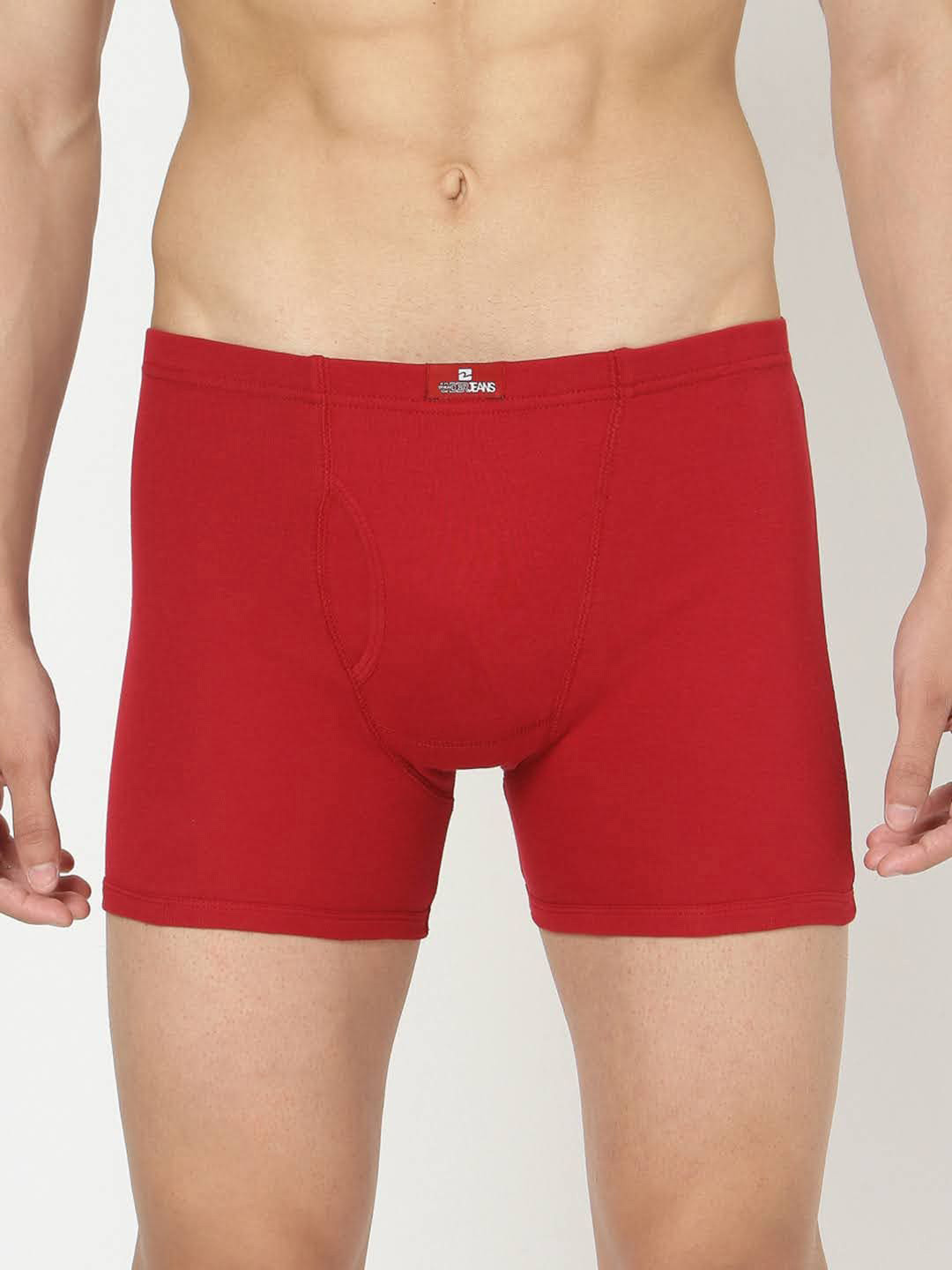 

Underjeans by Spykar Men Cotton Blend Trunk UJMTRPTS040, Red