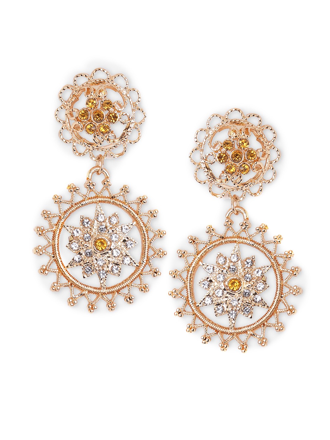 

Accessorize Gold-Toned Contemporary Drop Earrings
