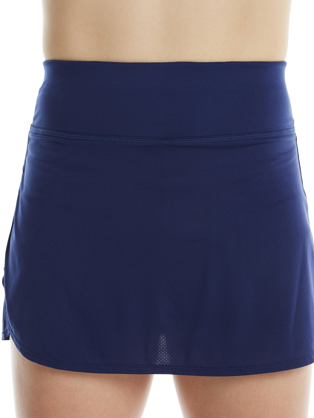 

PERFLY By Decathlon Women Navy Blue Solid A-Line Mini Skirt