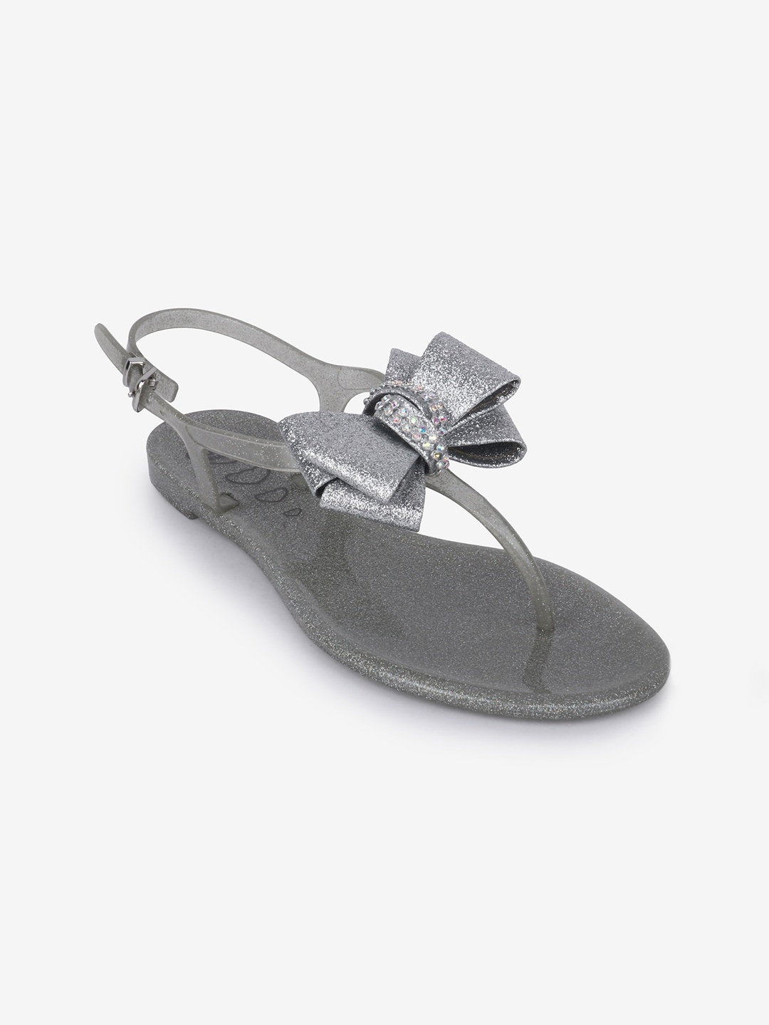 

Jelly Bunny Women Silver-Toned T-Strap Flats
