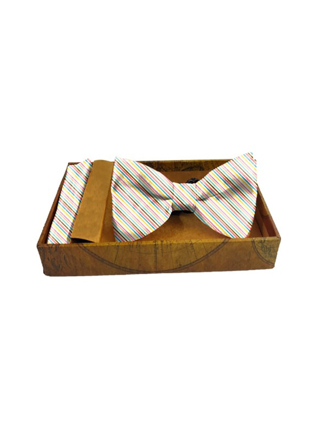 

Blacksmith Men Pink & White Striped 100% Satin Accessory Gift Set