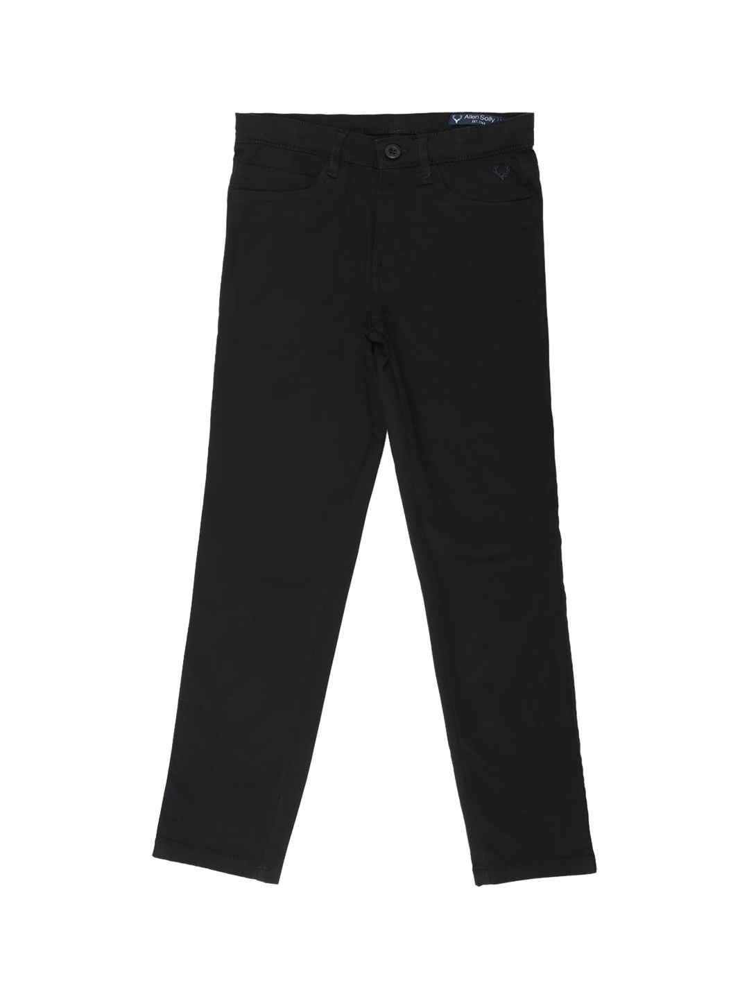 

Allen Solly Junior Boys Black Slim Fit Solid Chinos